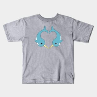 Narwhal heart Kids T-Shirt